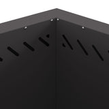 Smokeless Fire Pit Hexagonal Black Steel