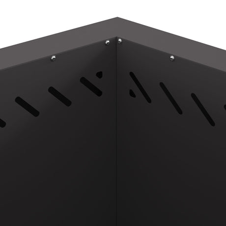 Smokeless Fire Pit Hexagonal Black Steel
