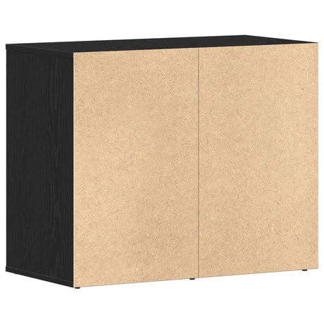 Black Oak Cosmetic Cabinet - 80X40X65 Cm, Made From Engineered Wood