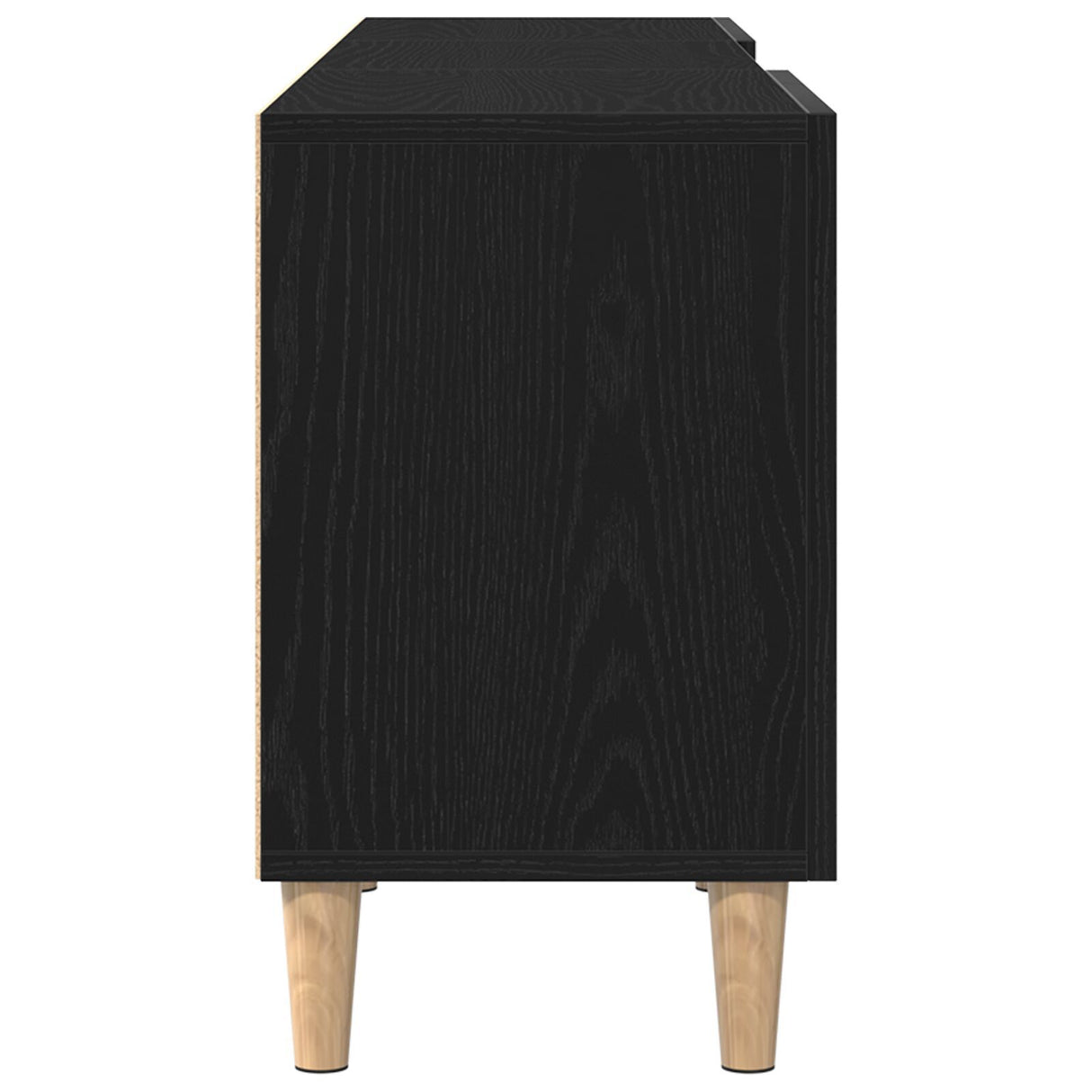 Tv Stand - Black Oak, 150X30X50 Cm, Made Of Engineered Wood