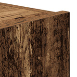 Tv Wall Cabinets With Led Lights 2 Pcs Old Wood 80X35X31 Cm