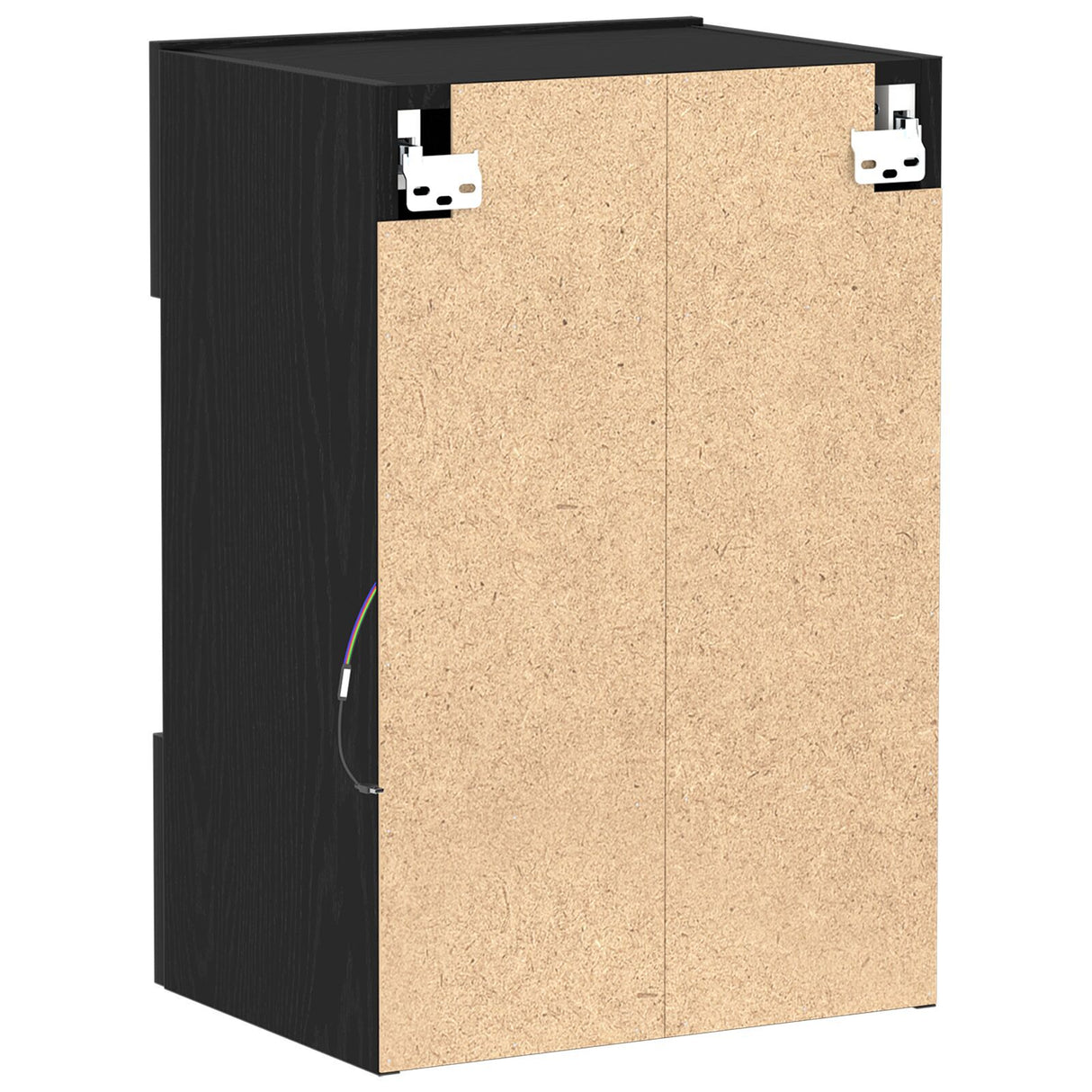 Led Tv Cabinet Black Oak 40X30X60,5Cm Cm Engineered Wood