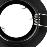 Recessed Spotlights 6 Pcs Round Gu10 Ø90 Mm Steel