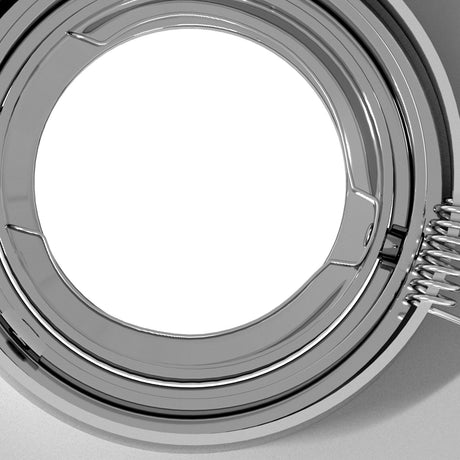 Recessed Spotlights 6 Pcs Square Gu10 Silver 91X91 Mm