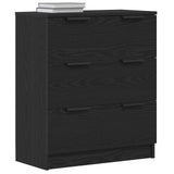 Black Oak Sideboard 60X30X70 Cm Manufactured Wood