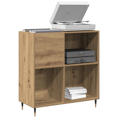 Record Cabinet Old Wood 84,5X38X89 Cm Engineered Wood