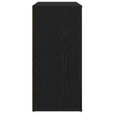 Sideboard Black Oak 80X33X70 Cm Engineered Wood