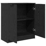 Sideboard Black Oak 60X30X70 Cm Engineered Wood