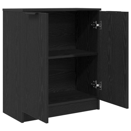 Sideboard Black Oak 60X30X70 Cm Engineered Wood