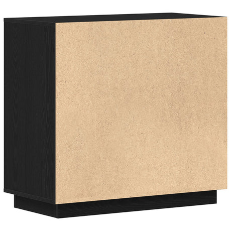 Sideboard Black Oak 80X34X75 Cm Engineered Wood