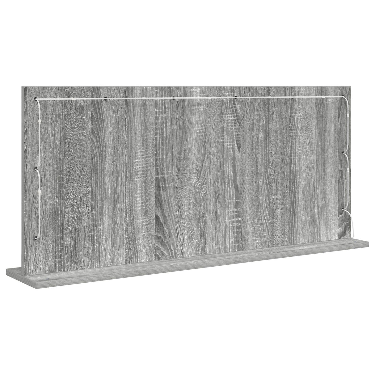 Vanity Mirror With Led Lights Grey Sonoma 100X45X18 Cm