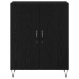 Sideboard Black Oak 69,5X34X90 Cm Engineered Wood