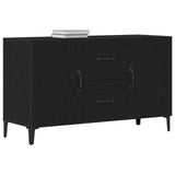 Black Oak Sideboard - 100 X 36 X 60 Cm - Made Of Engineered Wood