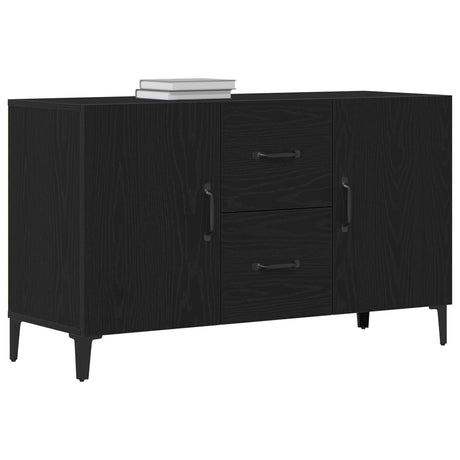 Black Oak Sideboard - 100 X 36 X 60 Cm - Made Of Engineered Wood