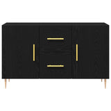 Sideboard Black Oak 100X36X60 Cm Engineered Wood