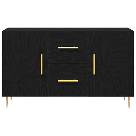 Sideboard Black Oak 100X36X60 Cm Engineered Wood