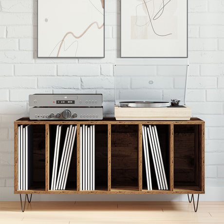 Record Cabinet Artisan Oak 100X38X48 Cm Engineered Wood