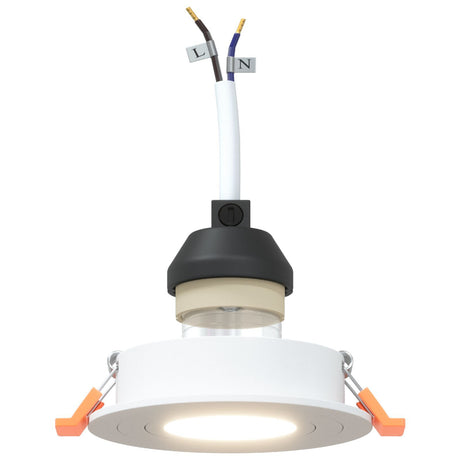 Recessed Spotlights 12 Pcs Round Gu10 White Ø91 Mm