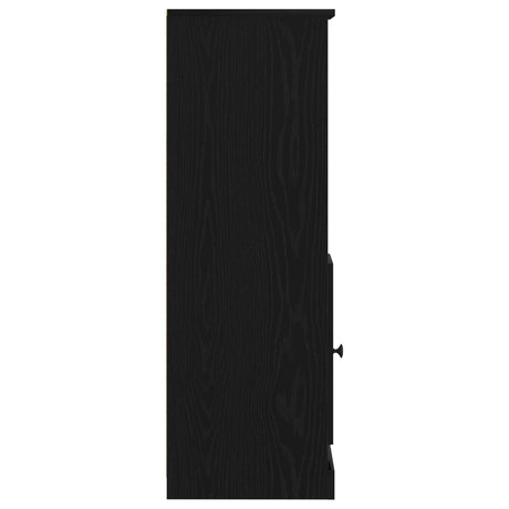 Highboard Black Oak 36X35.5X103.5 Cm Engineered Wood