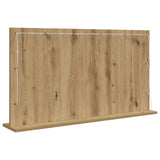 Vanity Mirror Artisan Oak Wood And Glass 100 X 55 Cm