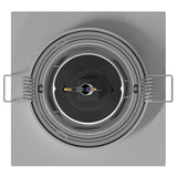 Recessed Spotlights 12 Pcs Square Gu10 Silver 91X91 Mm