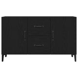Black Oak Sideboard - 100 X 36 X 60 Cm - Made Of Engineered Wood