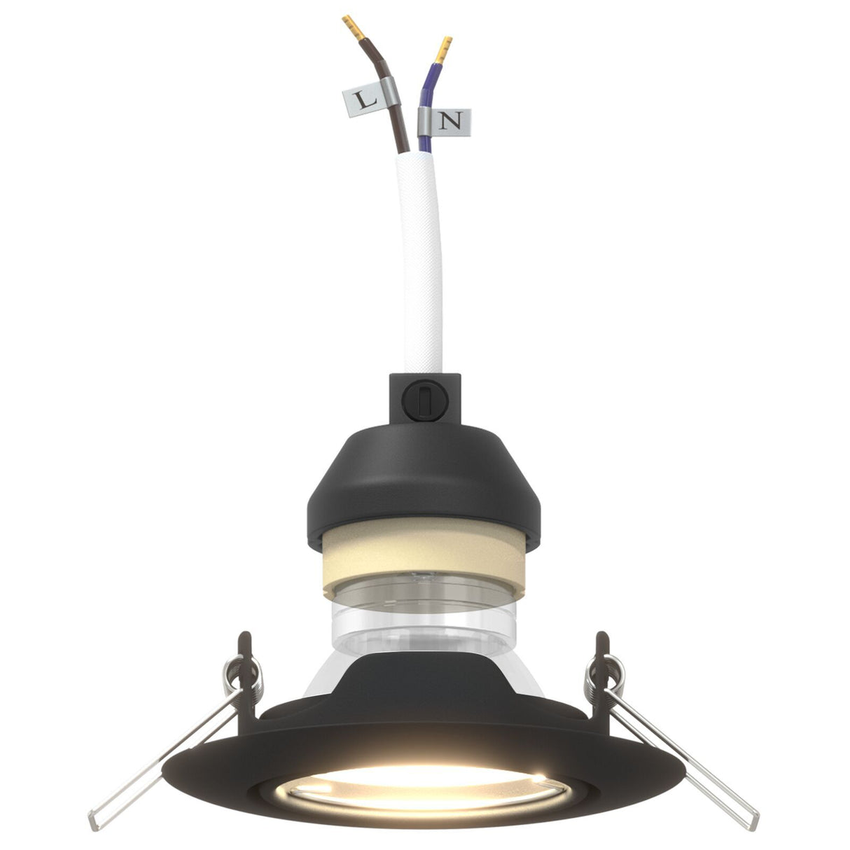 Recessed Spotlights 6 Pcs Round Gu10 Ø90 Mm Steel