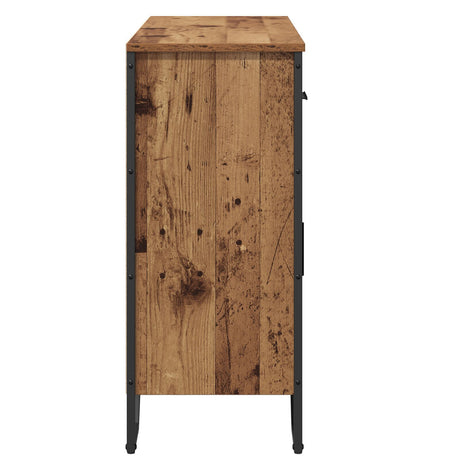 Sideboard Old Wood Oak 97X32.5X74.5 Cm Engineered Wood