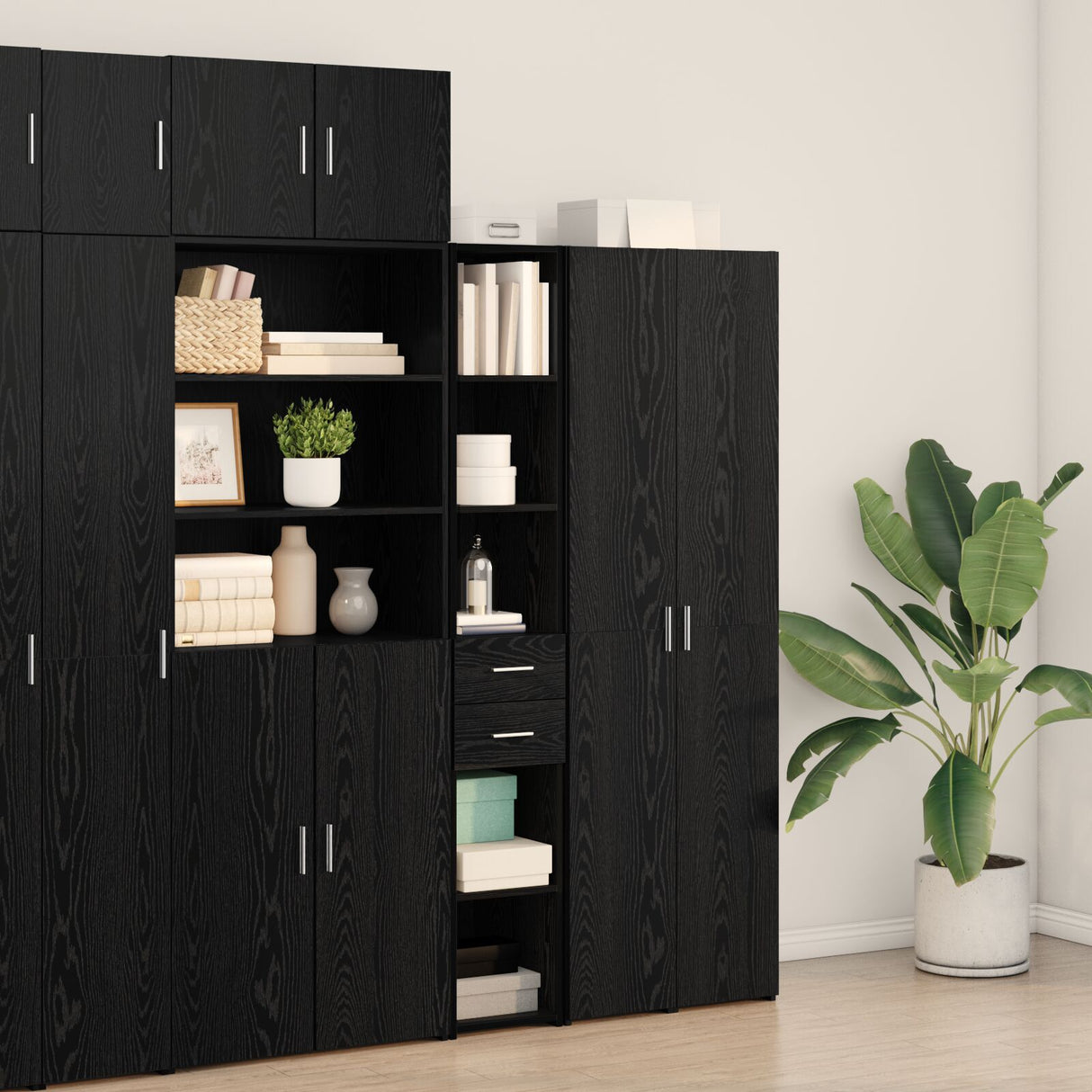 Highboard Artisan Oak 30X42,5X185 Cm Engineered Wood
