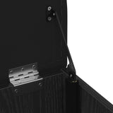 Storage Bench Black Oak 42X42X45 Cm Solid Wood