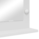 Vanity Mirror With Led Lights White 60X45X18 Cm