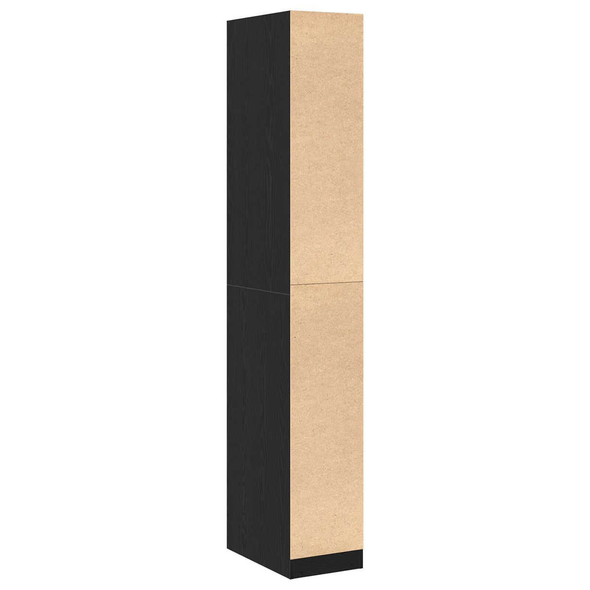 Black Oak Wardrobe - 30X50X200 Cm, Made From Engineered Wood