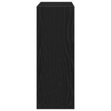Shoe Cabinet Black Oak 60X21X57 Cm Engineered Wood