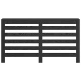Radiator Cover Black Oak 149X20X82 Cm Engineered Wood