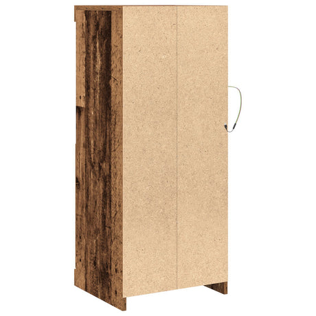 Sideboard With Led Lights Old Wood 41X37X100 Cm