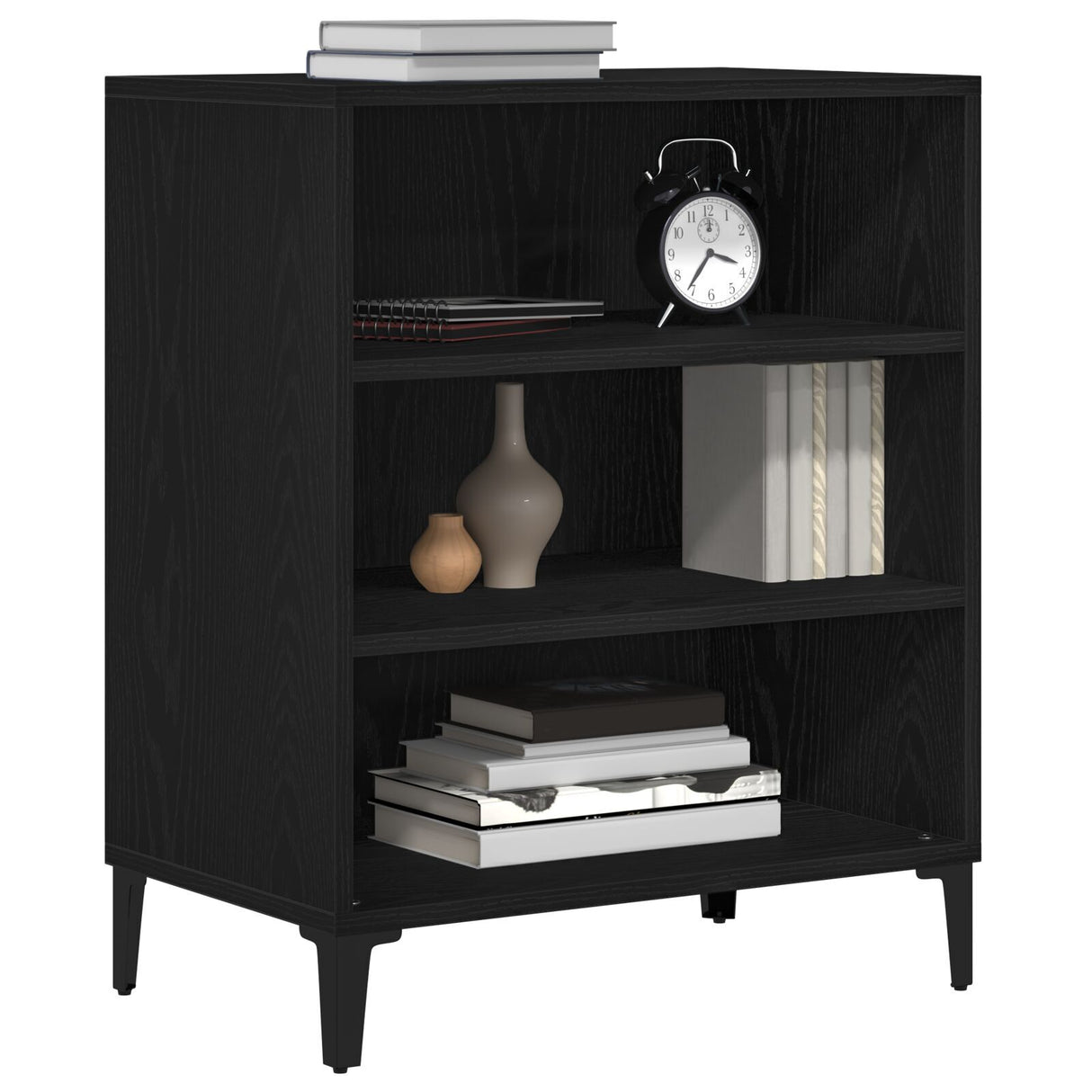 Black Oak Sideboard - 57X35X70 Cm, Engineered Wood
