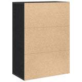 Sideboard Black Oak 60X31X84 Cm Engineered Wood