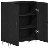 Sideboard Black Oak 69,5X34X90 Cm Engineered Wood