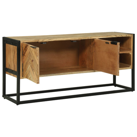 Tv Cabinet 110X30X50 Cm Solid Wood Acacia