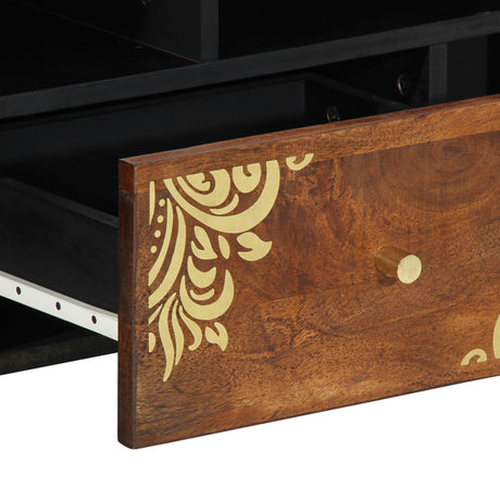 Tv Cabinet 100X33X46 Cm Solid Wood Mango