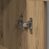 Wall-Mounted Cabinet With Glass Doors Artisan Oak 69,5X34X90 Cm