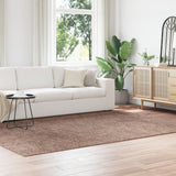 Shaggy Rug With Latex Backing Brown 200X290 Cm