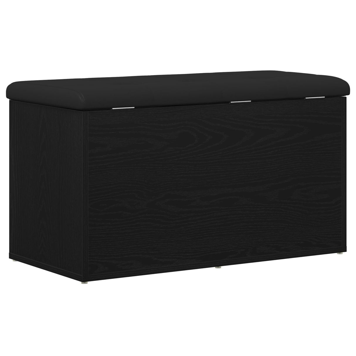 Storage Bench Black Oak 80X40X45 Cm Engineered Wood