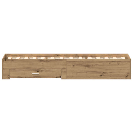 Bed Frame Artisan Oak 90X190 Cm Engineered Wood