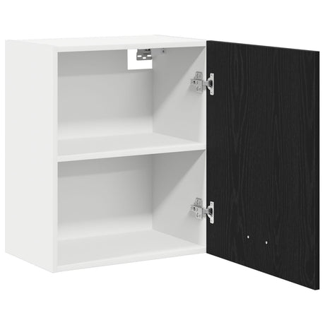 Black Oak Hanging Cabinet 50X31X60 Cm Made From Engineered Wood
