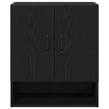 Wall Cabinet - Black Oak - 60X30X70 Cm - Made Of Engineered Wood