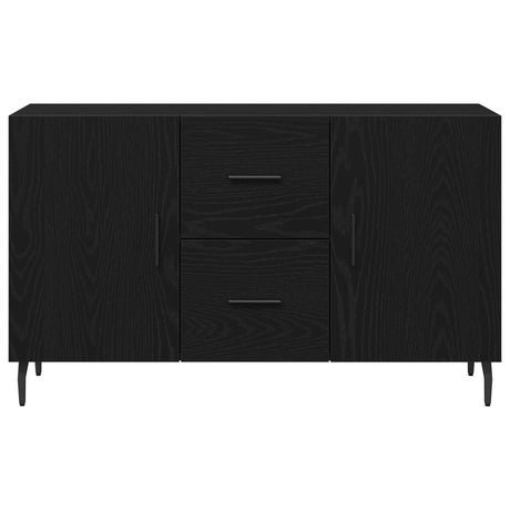 Black Oak Sideboard 100X36X60 Cm Made From Engineered Wood
