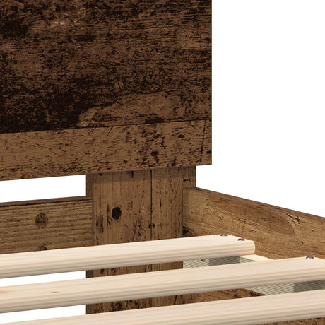 Wood Bed Frame Natural Solid Wood 120 X 200 Cm Durable
