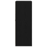 Sideboard With Led Lights Black Oak 60,5X37X100 Cm