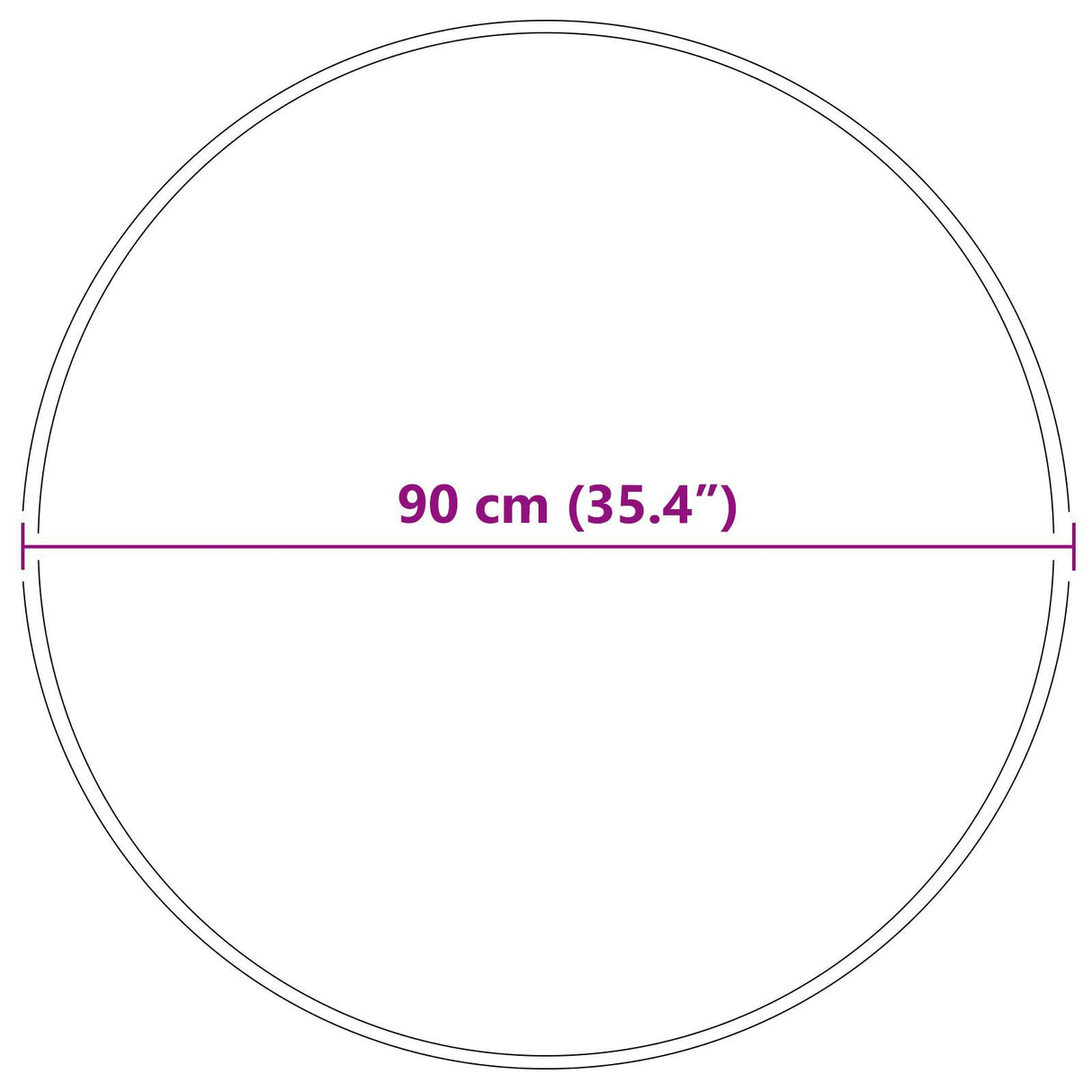 Shaggy Rug With Latex Backing Dark Grey Ø90 Cm